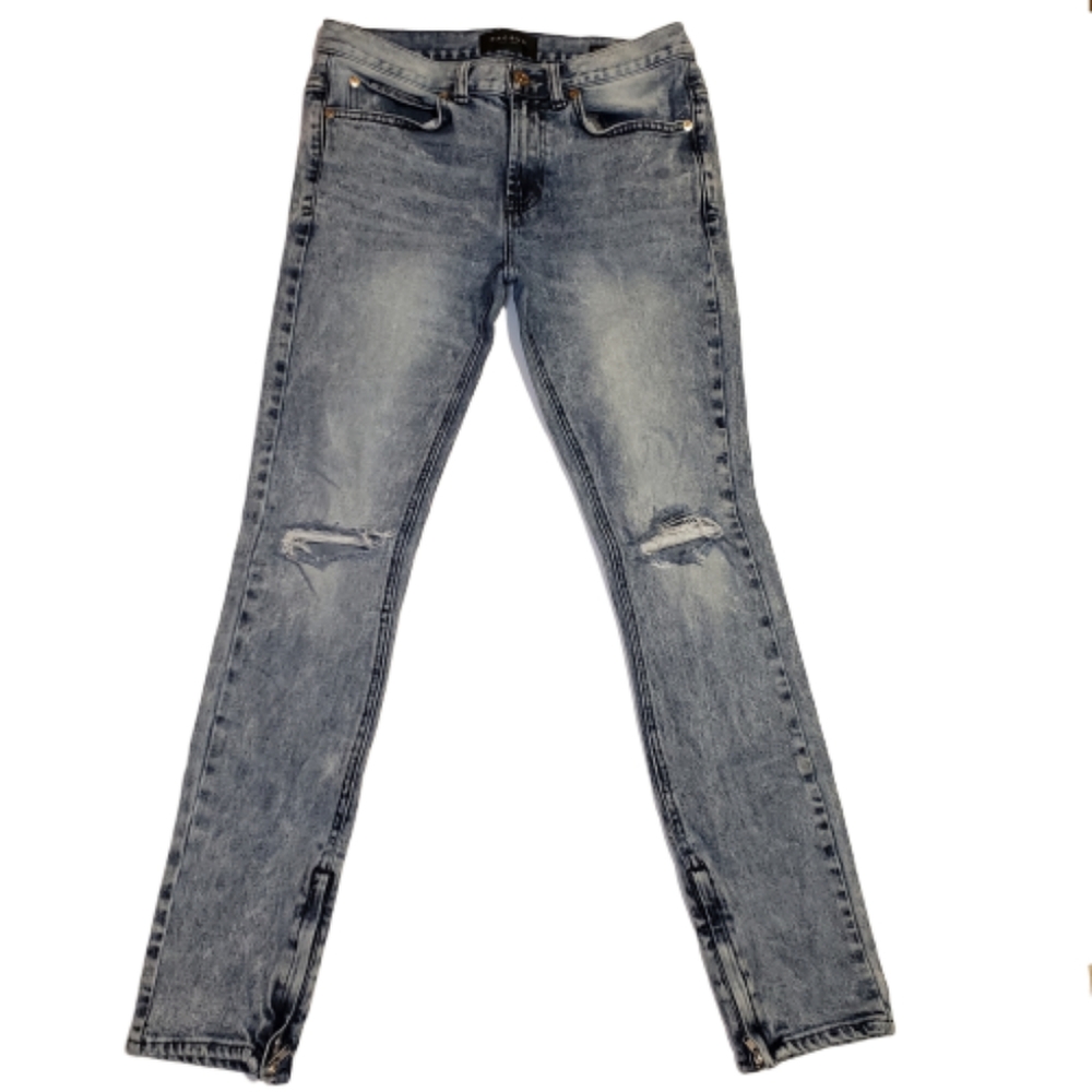 PacSun > Acid Wash Stacked Skinny Ankle Zi…